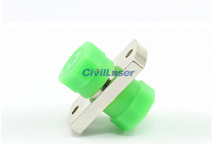 FC Oblong Shape Fiber Optic Adapter Singal Mode Singal Core Flang